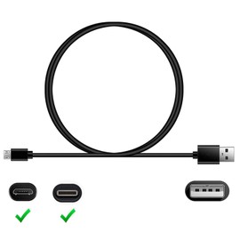 eeTao 5V 1A AC/DC Adapter + USB C Charging Cable Compatible with kurdene,TOZO,Aptkdoe, Rinsmola,OYIB,TAGRY,Donerton Bluetooth Wireless Earbuds 2-in-1 Case DC5V 5.0V Power Supply Cable Cord