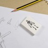 2 x 45mm 'Skeleton Bones' Erasers/Rubbers (ER00043828)