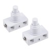 uxcell Inline Foot Pedal Push Button Switch, UFO Type Lamp