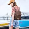 KKXIU Trendy Leather Backpack Purse for Women and Ladies Shoulder