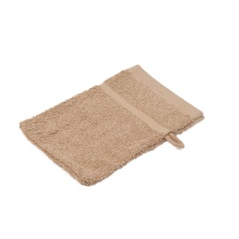 Gözze Sylt 7881-75-A1 Flannel Mitts (Set of 4) - 16 x 21 cm, cappuccino, 16 x 21 cm