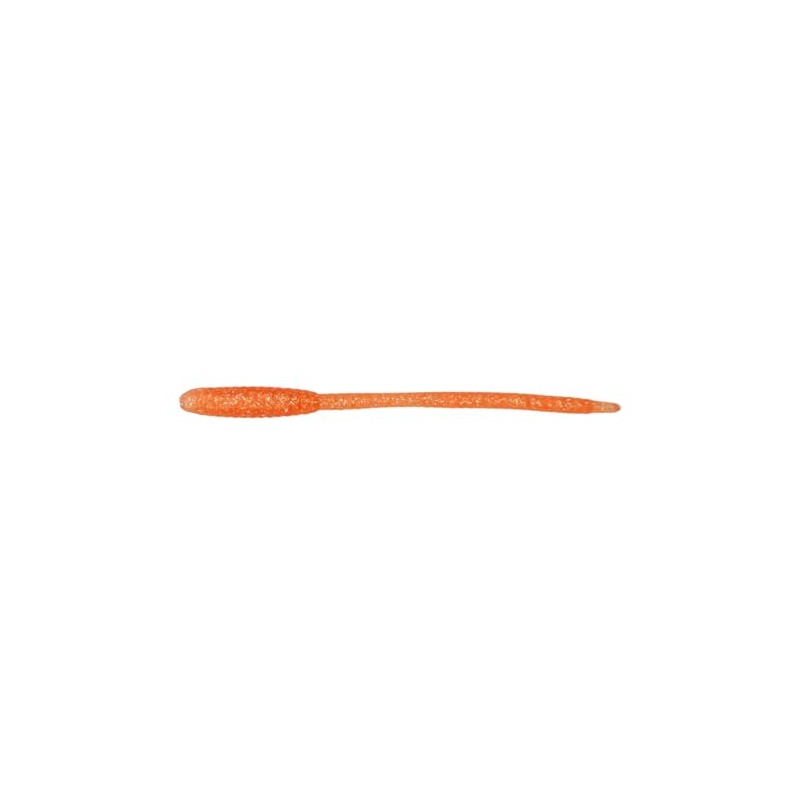 Nikko Pin Tail Worm 1.9", Glow Orange 598