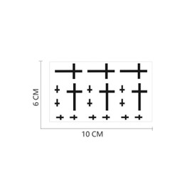 5 PCS Cross Temporary Tattoos, Semi-Permanent Tattoo, Water-Resistant Temp Tattoo Cross Tattoo