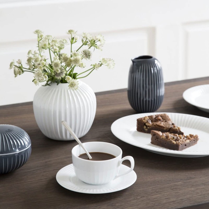 Kähler Hammershøi Legendary Timeless Coffee Cup with Saucer 25 cl