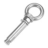sourcing map M10 x 80 Expansion Eyebolt Eye Nut Screw