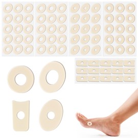 75pcs Corn Cushions, Corn Removers Oval Pads for Toes Latex Sponge Foot Pads Self-Adhesive Foot Care Cushions Corn Protectors for Men Women Feet Toes (Combination Style)