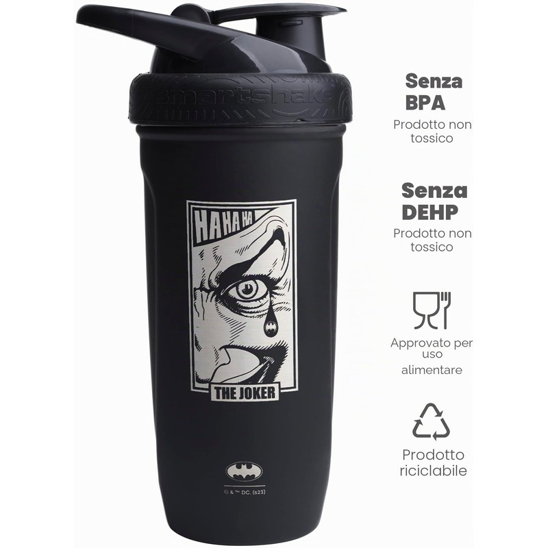 Smartshake Reforce Stainless Steel, 900 ml, DC The Joker Wanted,