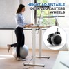 Cinnvoice 12 Pcs 2 Inch M8 Threaded Caster Office Chair