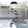 Solar LED Colorful Beautiful Wind Chime Light Lamp Christmas Garden