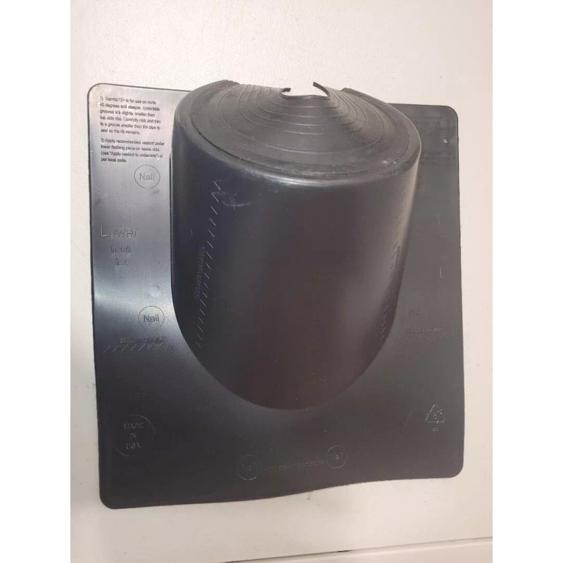 GARRDAL12+ Garrdal pipe flashing for steep roofs 12/12 and steeper