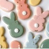 6PCS Easter Cookie Cutters,Bunny/Rabbit and Egg Shapes Assorted Sizes, Stainless