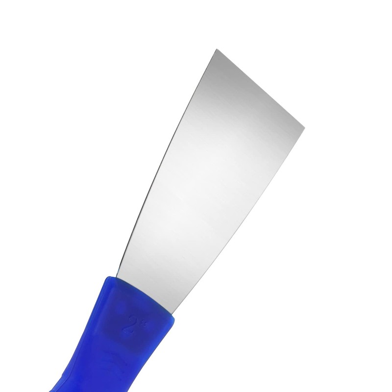 Putty Knife, 2 PCS 2 Inch Carbon Steel Scraper, Plastic