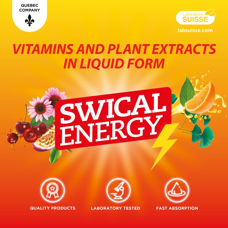 SWICAL Swical Energy B12 C 20 ampoules C Cherry flavour