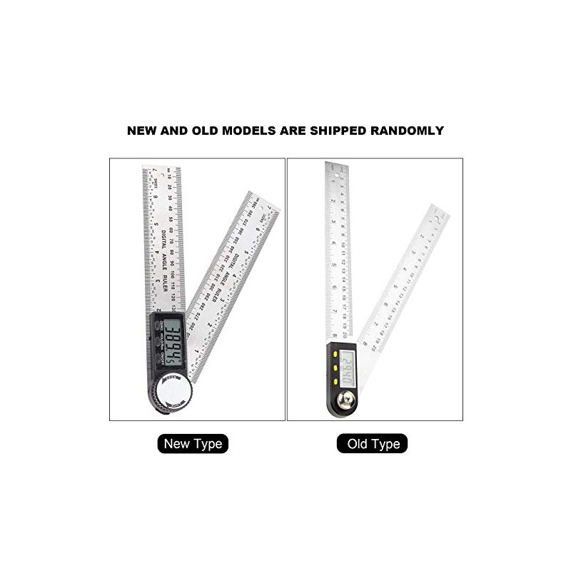 Digital Protractor 10-390 mm Digital Protractor 360° Angle Measuring with