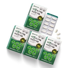 Il Yang Pharm 산화 마그네슘 정 영양제 고함량 비오틴 비타민B 4박스 4개월분 High-Potency Magnesium Oxide Supplement with Biotin and Vitamin B - 4 Boxes for 4 Months