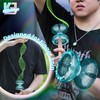 MAGICYOYO K3 Aurora-p Crystal Green Glitter Clear, Pro Finger Spin