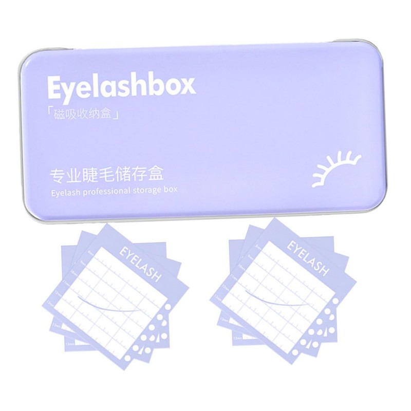 WOONEKY 1set False Eyelash Organizer Case Kit Eyelash Storage Box