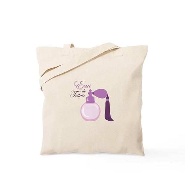 CafePress Eau De Toilette Tote Bag Reusable Natural Beige Canvas
