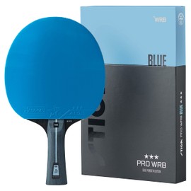 STIGA Table Tennis Bat Pro WRB Blue Edition - 3-Star Table Tennis Bat with Blue Coating