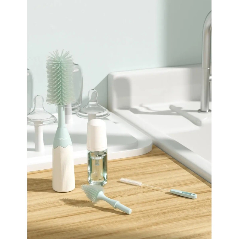 Kit De Cepillos Para Botellas Momcozy Con Diseño De Espuma,