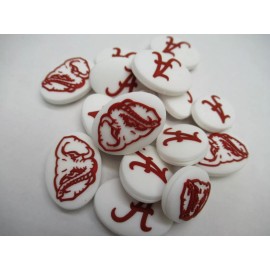 Unbranded *NEW* 2X "CRIMSON TIDE" MASCOT SILICONE VIBRATION DAMPENERS TENNIS RACQUETS