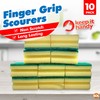 10pk Heavy Duty Sponge Scourer with Finger Grip | Sponges