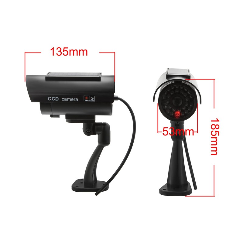 Twilight Garage 2 Packs Dummy Camera Waterproof Bullet Simulated CCTV