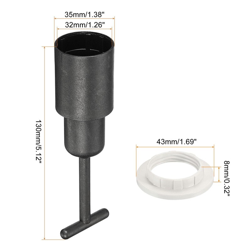 sourcing map E14 Socket Ring Removal Tool T Type with