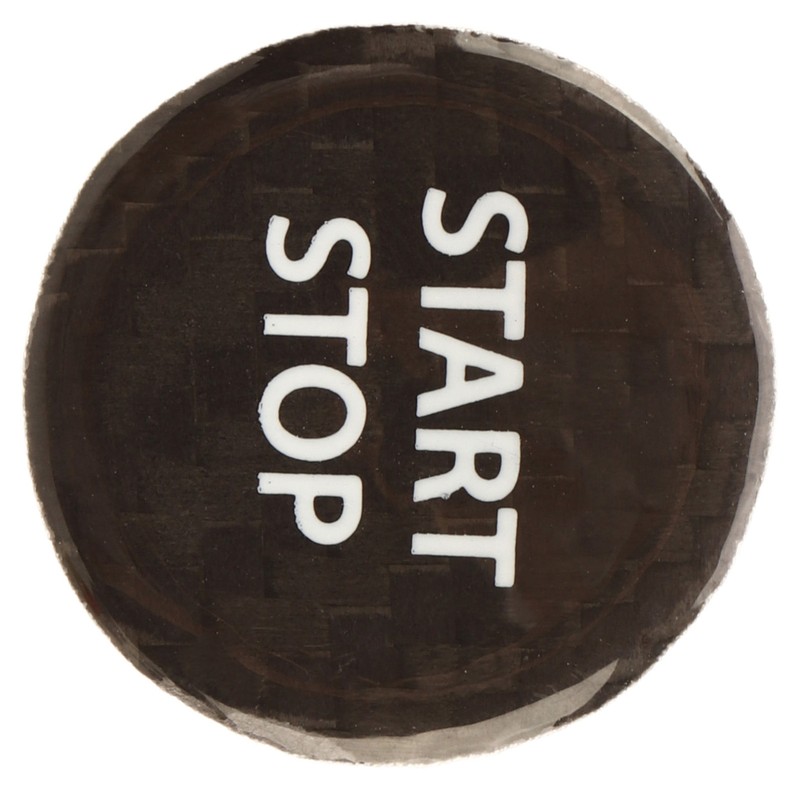 Push Start Button Cover Carbon Fiber Ignition Switch Button Cover