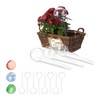 Relaxdays Plant Watering Globes Set, 2-Week Reservoir for Potted Plants,