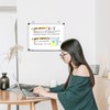 WALGLASS Double-Sided White Board, 16" x 12" Small Dry Erase