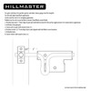 HILLMASTER Heavy Duty Slide Bolt Gate Latch with Padlock Hole,