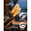 VOZUJI Outdoor Patio String Lights 50ft: ST38 LED Shatterproof Bulbs