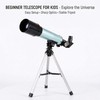 Telescope for Beginners, 90X Portable Astronomical Refractor with 15" Tabletop