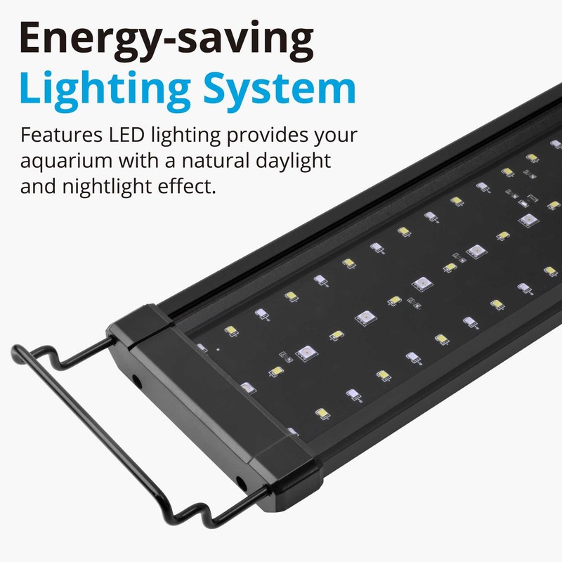 NICREW 36W Saltwater Aquarium Light, Marine LED Reef Light for