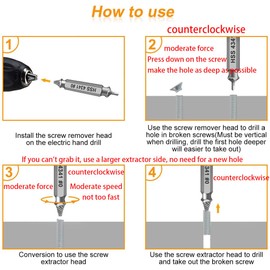 Gifts for Men,Damaged Screw Extractor Set-Christmas Stocking Stuffers for Men Adults Him,Mens Gifts for Dad,Husband,Stripped Screws Nuts & Bolts Drill Bit Tools for Easy Removal of Rusty Broken Screw