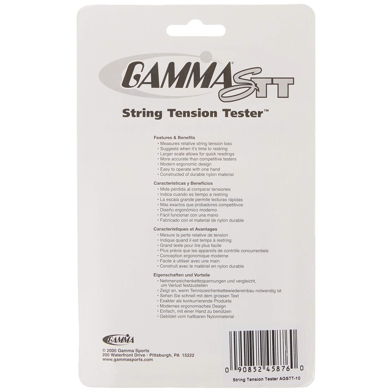 Gamma Sports Racquet String Tension Tester (Tennis/Squash/Racquetball)