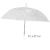 Transparent Umbrella Transparent Festival Concerts Wedding Diameter 97 cm with