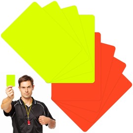 NISENTIA Pack of 8 Referee Cards, Yellow and Red Card Football Referee Set Schiri Cards Referee Cards Referee Tool for Football Games for Competition