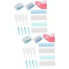 Ipetboom 2sets 400 Pcs Interdental Floss Picks Dual Use Cleaning