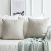 MIULEE Pack of 2 Decorative Throw Pillow Covers Farmhouse Linen