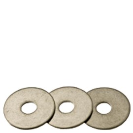 1/4"" x 1"" Stainless Steel Flat Washers (Pack of 20), Corrosion/Rust Resistant Metal Flat Washers for Screws & Bolts, 18-8 (304) Stainless Steel - by Chipmunk Hardware, SS392040