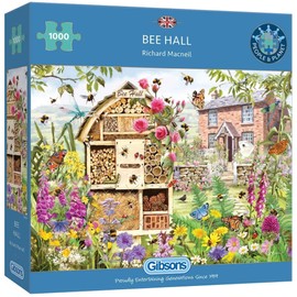 Bee Hall | 1000 Piece Jigsaw Puzzle | Summer Beehive | Sustainable Jigsaw Puzzle for Adults | Premium 100% Recycled Board | Great Gift for Adults | Gibsons Games