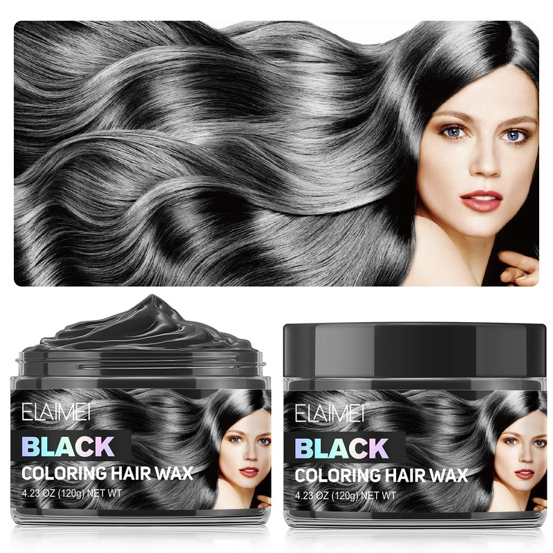 Coloured Hair Clay Black