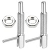 PATIKIL Retractable Indexing Plunger Pin, 2 Pcs M6x1 Stainless Steel