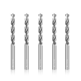 2.7mm Drill Bits Solid Carbide Drill Bits, Metric Drill Bit Set, Tungsten Carbide Drill Bit Set for Stainless Steel Hardened Steel Cast Iron Alloy Copper, 5 Pcs