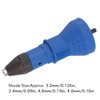 Rivet Gun Adapter, 155mm Electric Drill Converter for Drilling Rivet