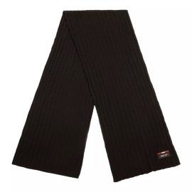 Bally 6240321 Men's Black Knit Wool Scarf MSRP $215