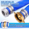 Brass Fire Hose Adapter, 2-1/2" NST Female x 2" NPT