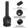 sourcing map 2pcs H9 (9mm) Hex Impact Bit Socket 1/2"